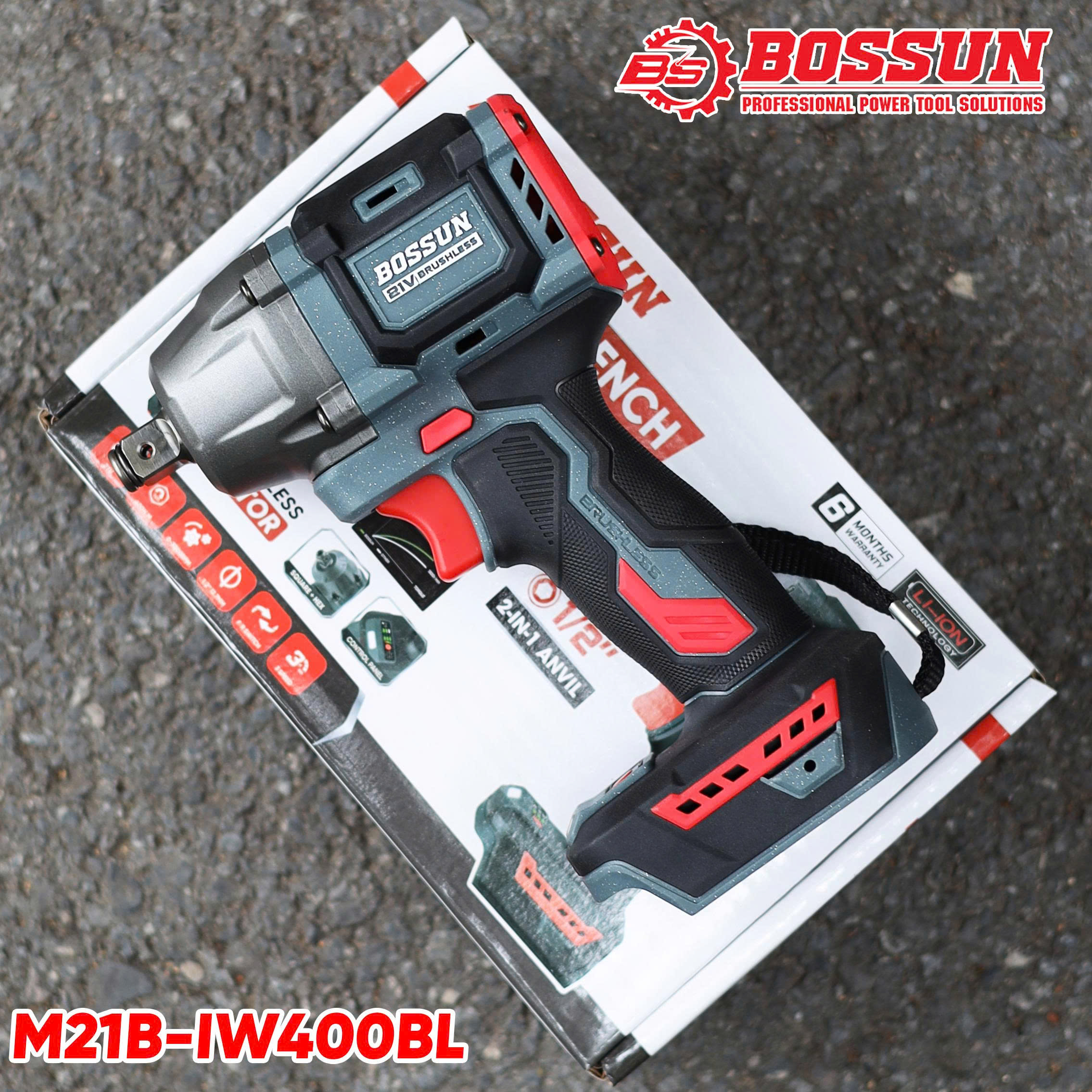 Máy siết bulong Bossun M21B-IW400BL - 3 tốc độ - Động cơ lõi đồng 100%. 8 Máy siết bulong Bossun M21B-IW400BL - 3 tốc độ - Động cơ lõi đồng 100%. - Ảnh 8