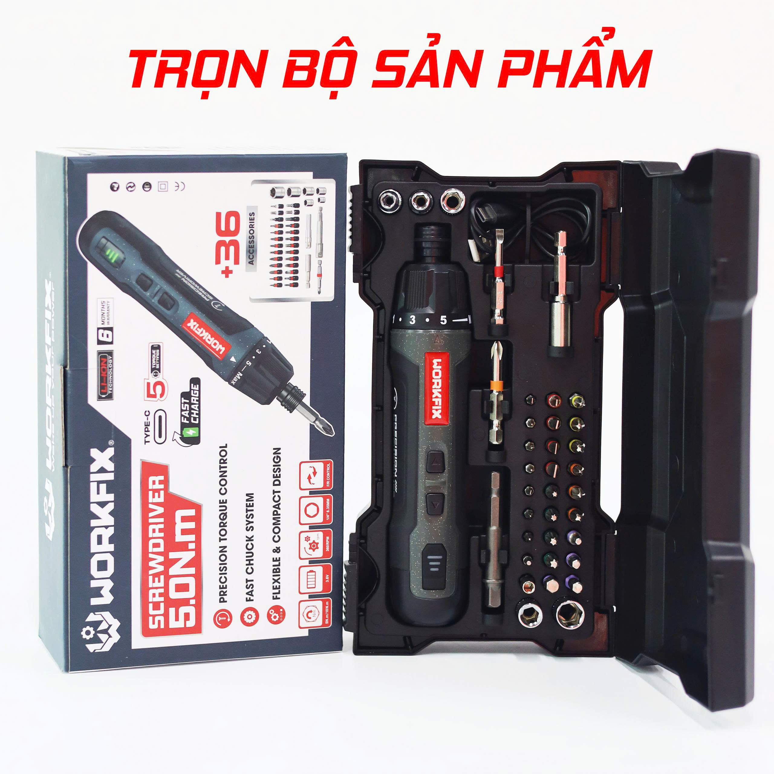 Máy vặn vít mini Workfix WF-SD0505B 7 Máy vặn vít mini Workfix WF-SD0505B - Ảnh 7