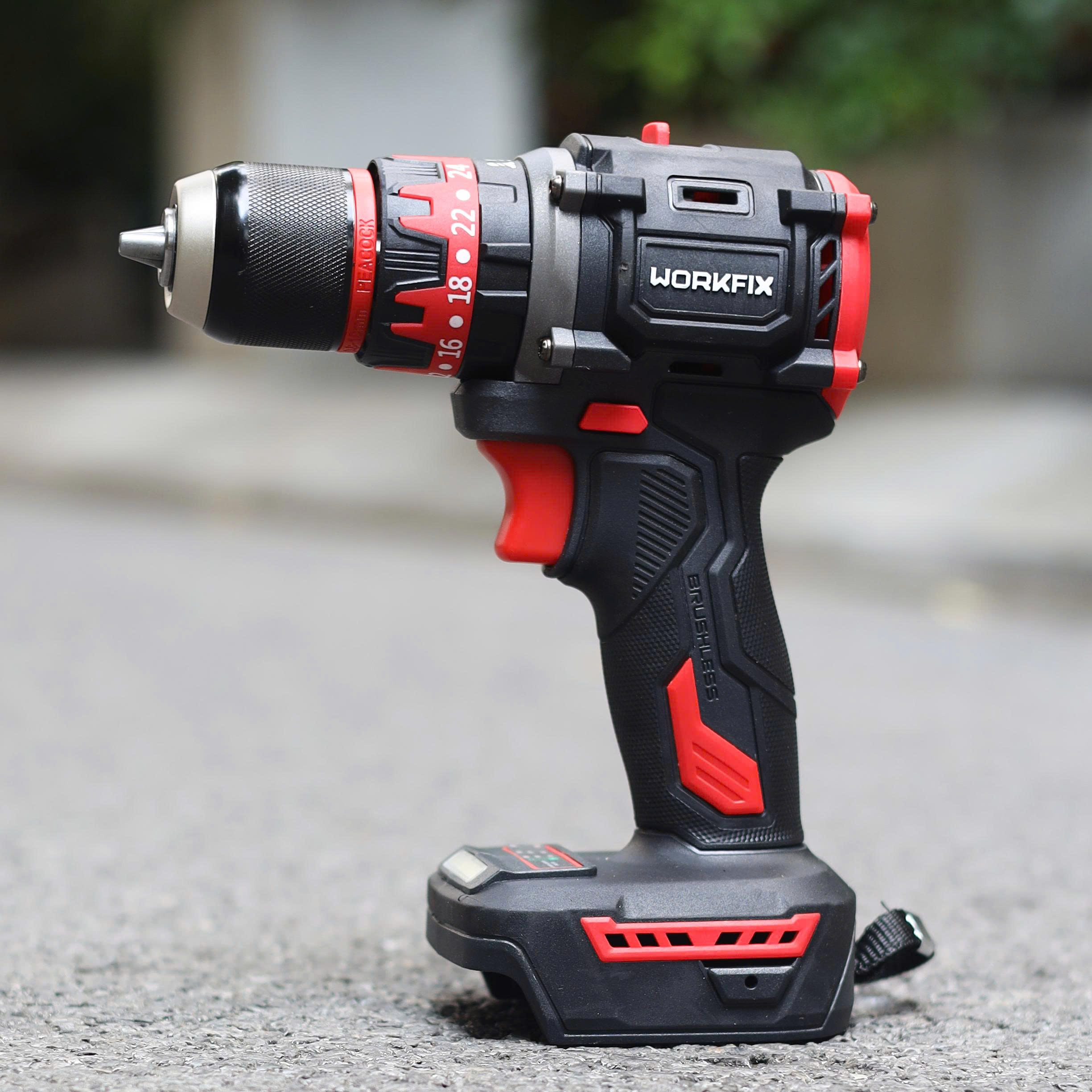 Thân máy khoan 3 chức năng Workfix WF-ID1055BL - Đầu kẹp 13mm Autolock 8 Thân máy khoan 3 chức năng Workfix WF-ID1055BL - Đầu kẹp 13mm Autolock - Ảnh 8