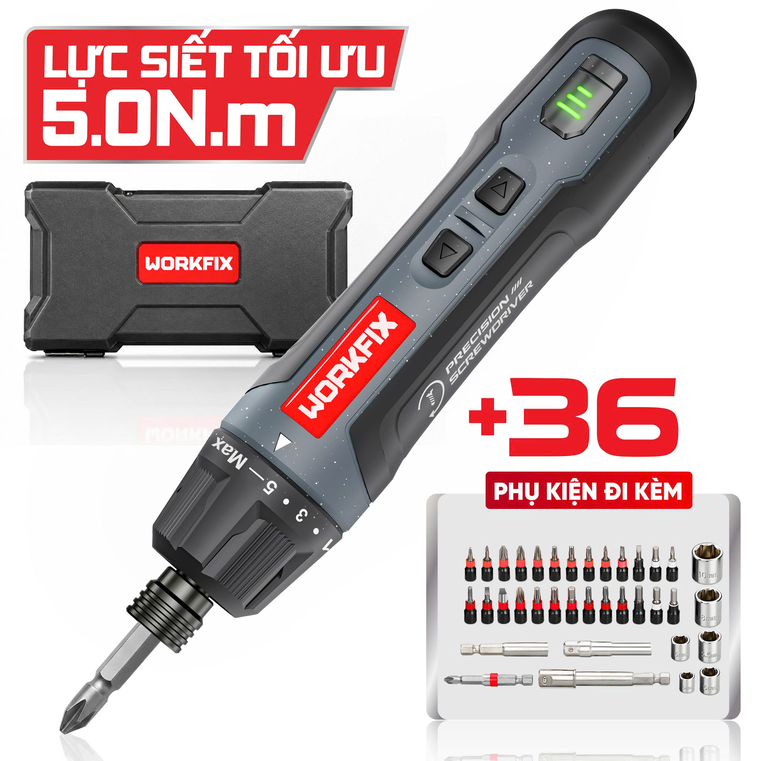 Máy vặn vít mini Workfix WF-SD0505B 9 Máy vặn vít mini Workfix WF-SD0505B - Ảnh 9