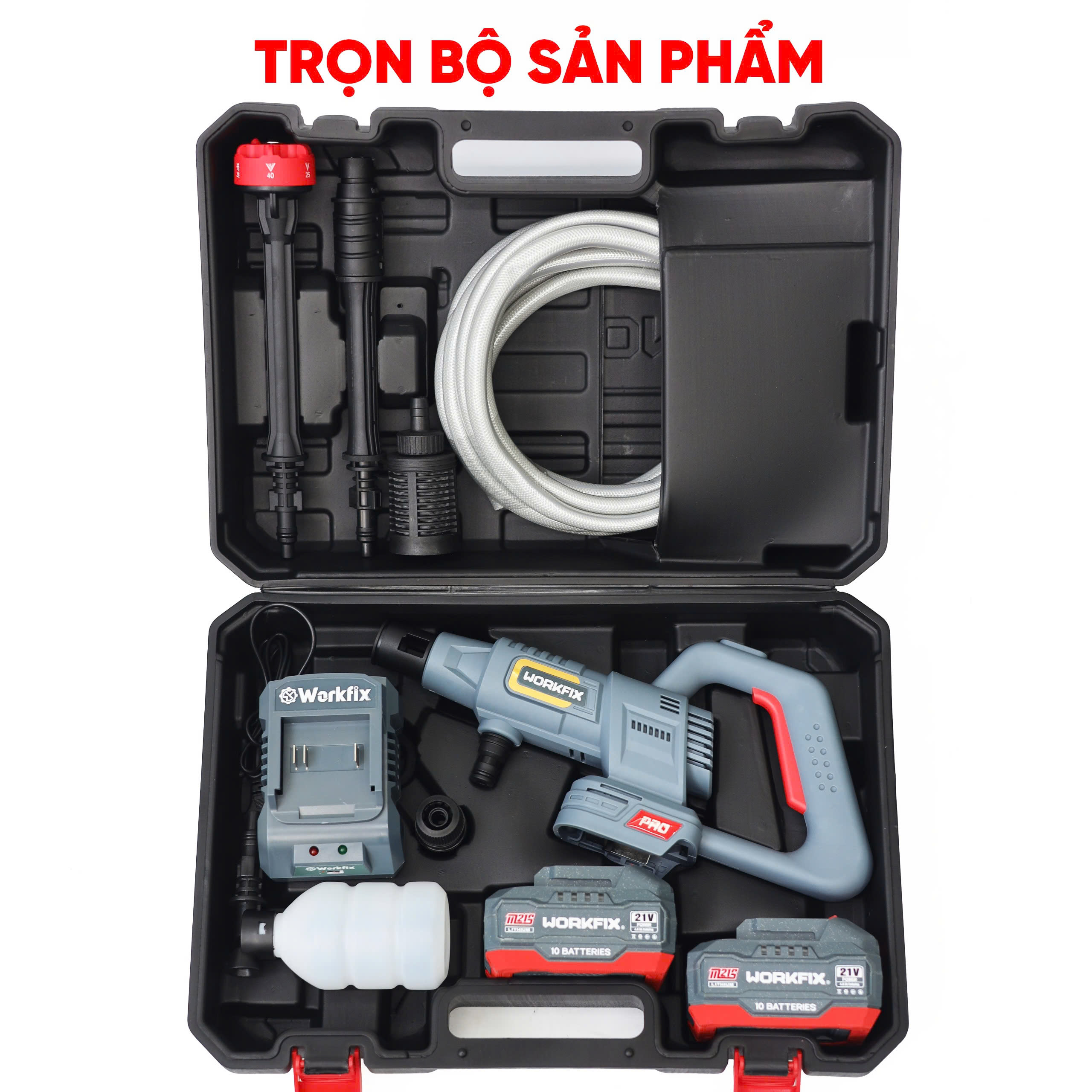 Máy rửa xe pin Workfix WF-PW3820BL - Công suất 305W 9 Máy rửa xe pin Workfix WF-PW3820BL - Công suất 305W - Ảnh 9